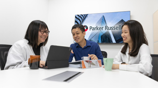 Parker Russell Singapore corporate secretarial services team in discussion